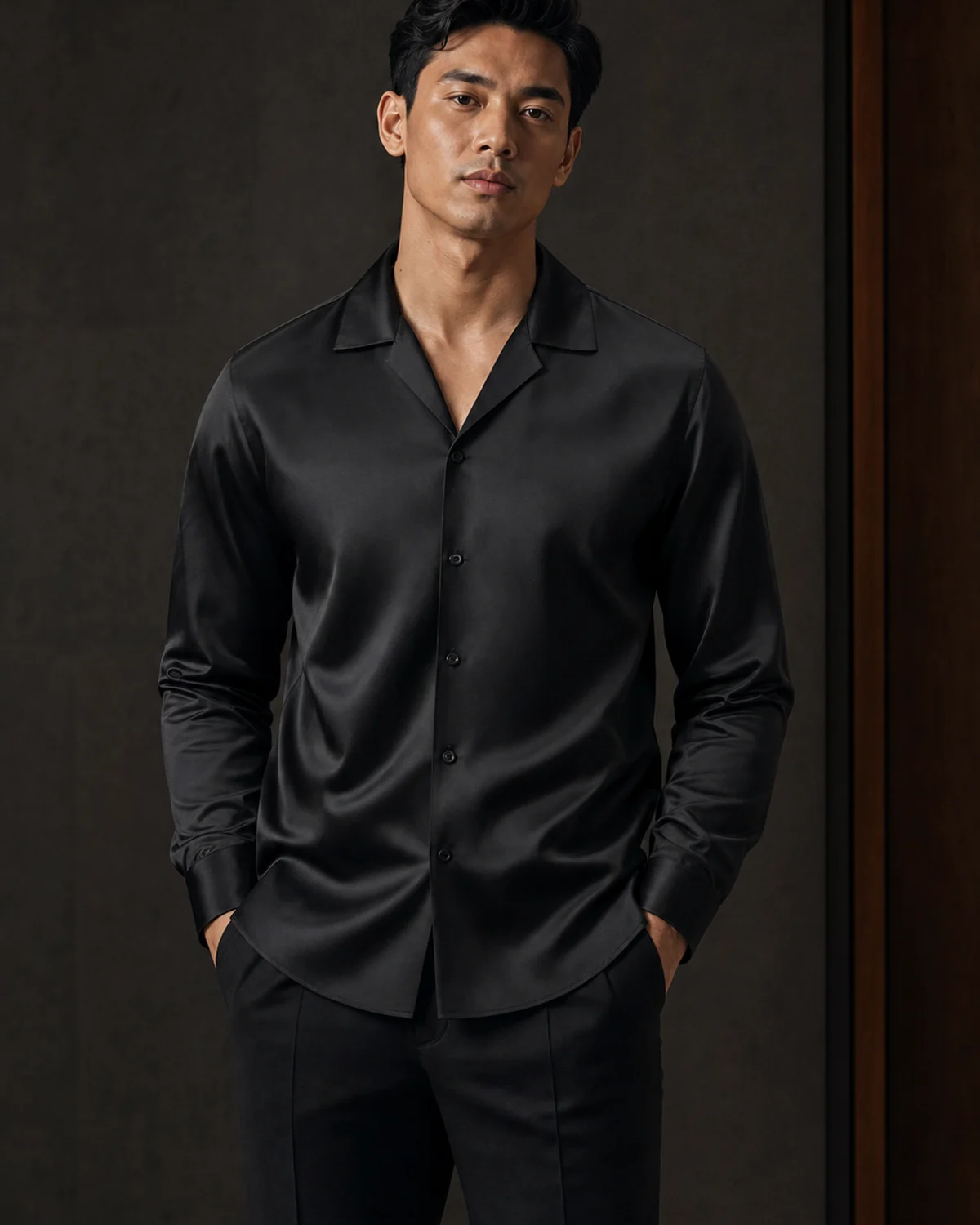 Evening Satin Shirt